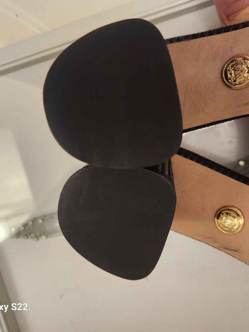Veronica Beard "Dali" Black Leather Block Heels Platforms Sandals. NIB. Size 10 - Picture 13 of 16